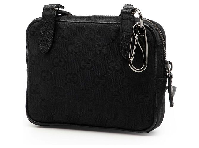 Borsa a tracolla Gucci GG Canvas nera Nero - vista 2