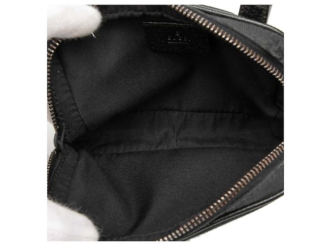 Borsa a tracolla Gucci GG Canvas nera Nero - vista 4
