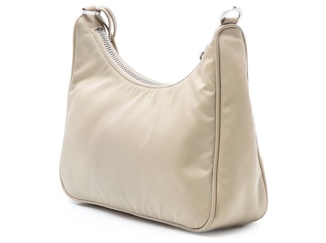 Saffiano Borsa a tracolla Prada Re Nylon Re Edition 2005 Beige - vista 2