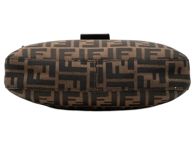 Fendi Zucca Canvas Schultertasche Braun - Ansicht 3