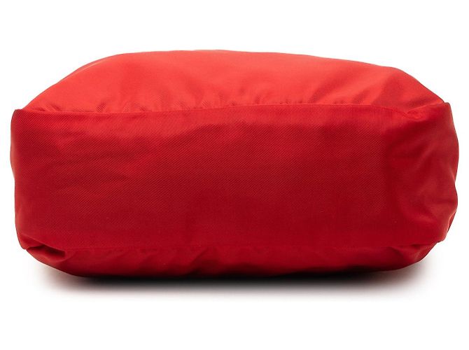 Borsa a tracolla Prada Tessuto con zip rossa Rosso - vista 3