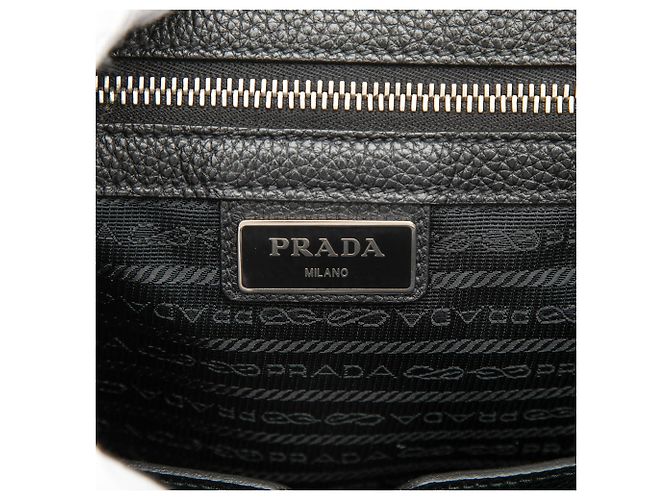 Borsa Business in Pelle Nera Prada Nero - vista 5