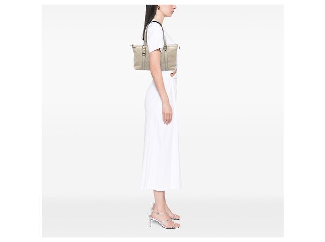 Borsa Tote Gucci Guccissima Abbey D Ring bianca Bianco - vista 7