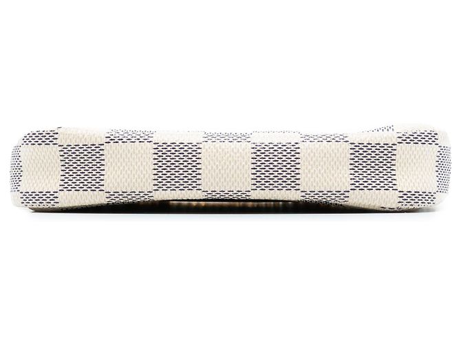 Bolsa de mão Mini Pochette Accessoires em Damier Azur branco Louis Vuitton - vista 3