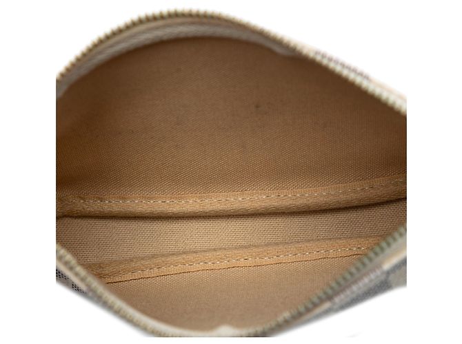 Bolsa de mão Mini Pochette Accessoires em Damier Azur branco Louis Vuitton - vista 4