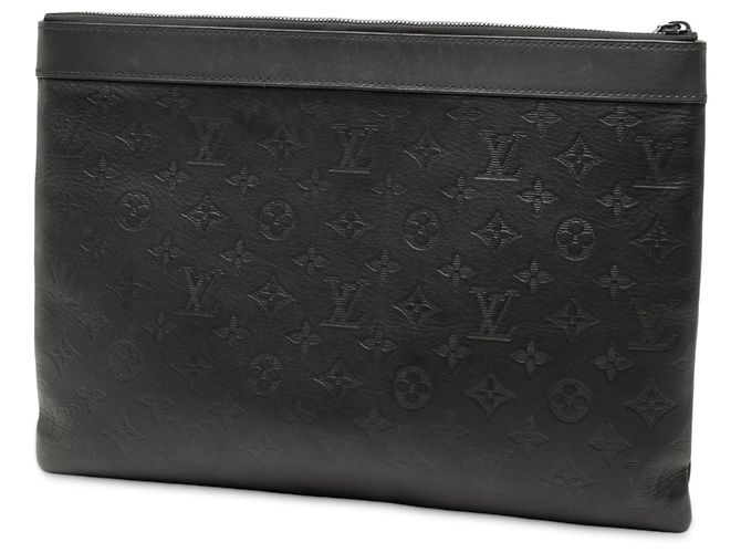 Pochette Louis Vuitton Monogram Shadow Discovery nera Nero - vista 2