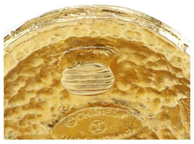 Orecchini a clip Rue Cambon Crest placcati oro Gold Chanel Gold Plated D'oro - view 12