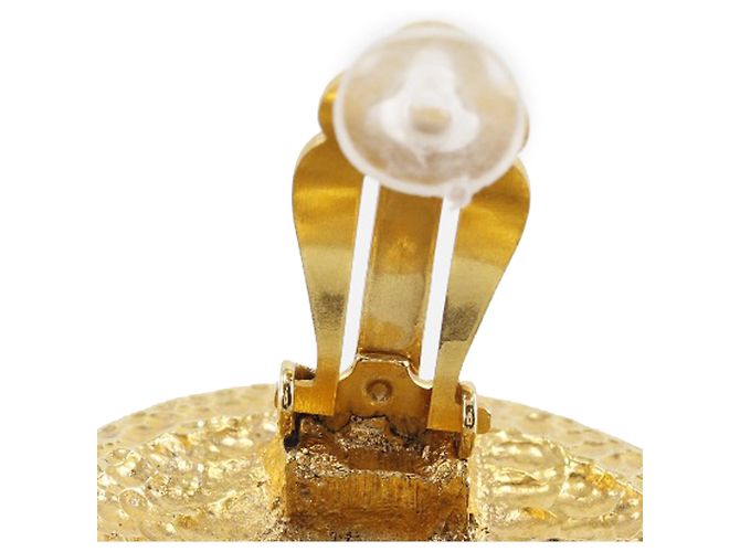 Orecchini a clip Rue Cambon Crest placcati oro Gold Chanel Gold Plated D'oro - view 15