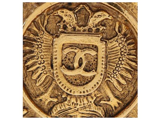 Orecchini a clip Rue Cambon Crest placcati oro Gold Chanel Gold Plated D'oro - view 4
