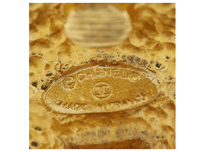 Orecchini a clip Rue Cambon Crest placcati oro Gold Chanel Gold Plated D'oro - view 6