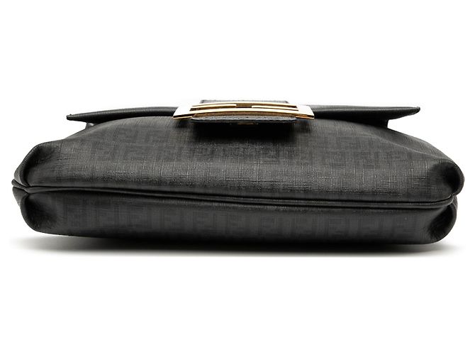 Borsa a tracolla Fendi Zucchino Spalmati nera Nero - vista 3