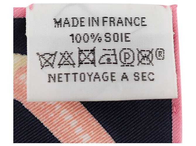 Sciarpa in seta Hermès Gavroche Chevaloscope Neon Pointille Blu 45 Scarves - vista 2