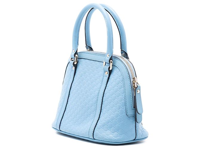 Borsa blu Gucci Mini Microguccissima Dome Satchel - vista 2