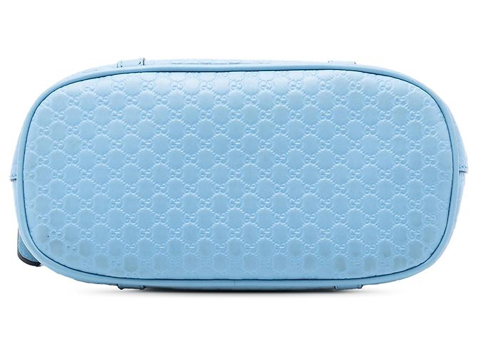 Borsa blu Gucci Mini Microguccissima Dome Satchel - vista 3