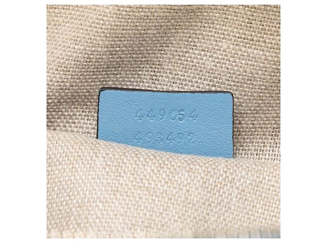 Borsa blu Gucci Mini Microguccissima Dome Satchel - vista 6