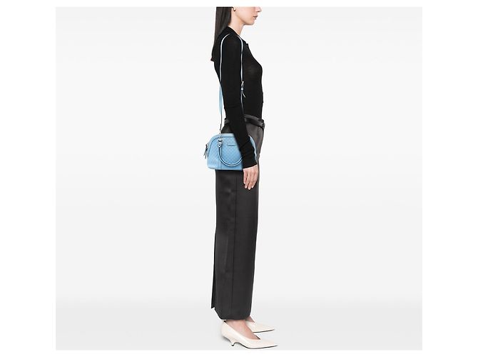 Borsa blu Gucci Mini Microguccissima Dome Satchel - vista 7