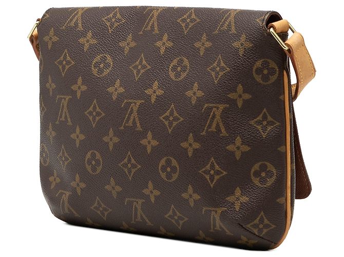 Borsa a tracolla Louis Vuitton Monogram Musette Tango con tracolla corta marrone - vista 2