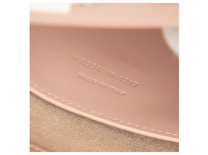 Saint Laurent Borsa a tracolla Kate Classic Monogram con nappa in pelle di vitello liscia rosa, media - vista 5