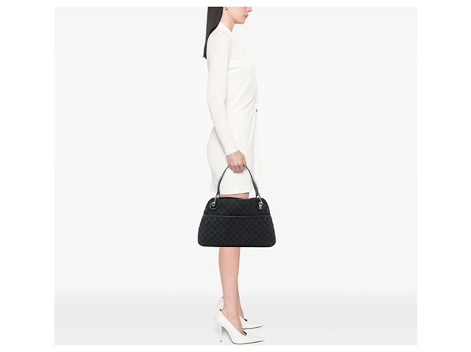 Gucci Medium GG Canvas Eclipse Schultertasche schwarz - Ansicht 5