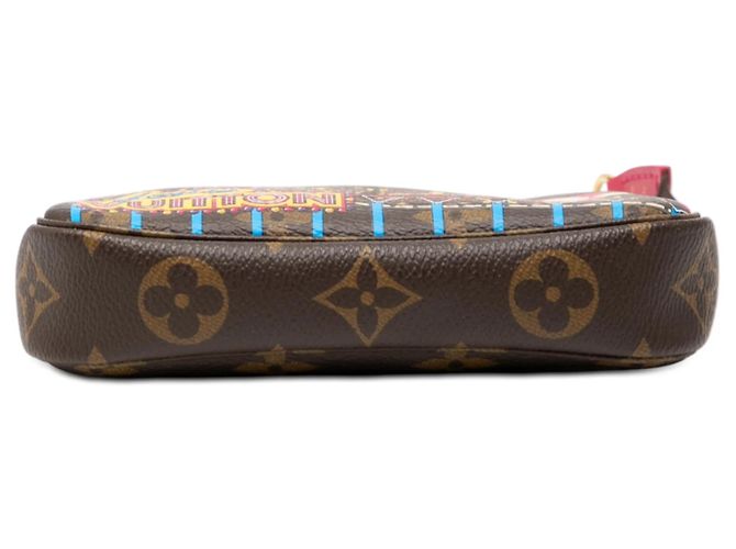 Borsa mini pochette accessori Louis Vuitton Monogram Vivienne Christmas Roller Coaster marrone - vista 3