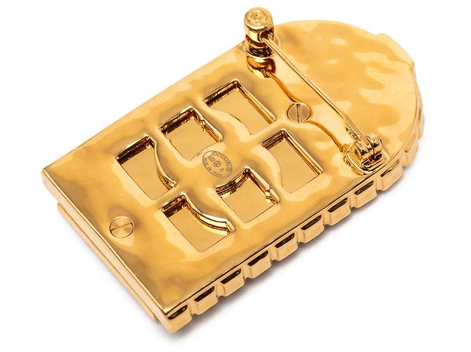 Spilla appuntata 31 Rue Cambon placcata oro Gold Chanel Gold D'oro - vista 2