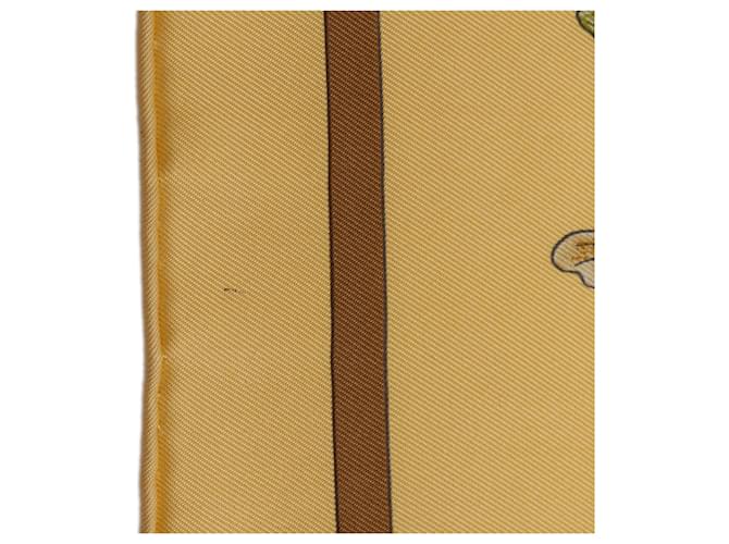 Sciarpa in seta Hermès Casse Noisette 90 Marrone - vista 7