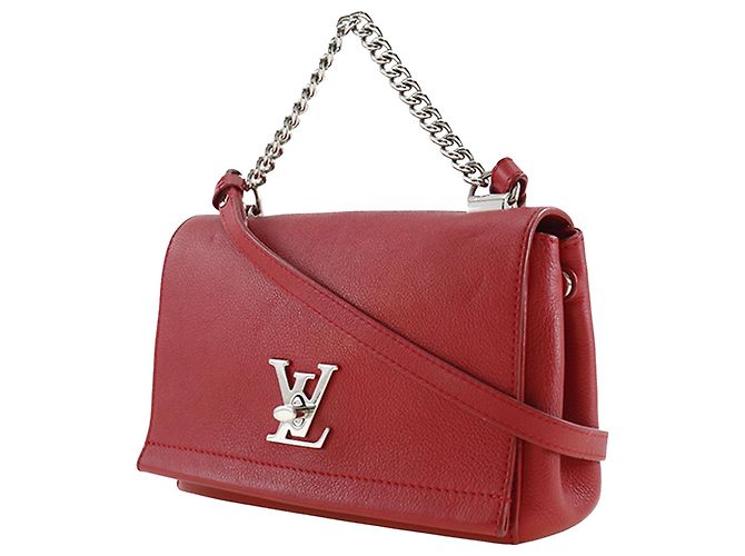 Twist Borsa Lockme II BB in pelle rossa Louis Vuitton Rosso - vista 2