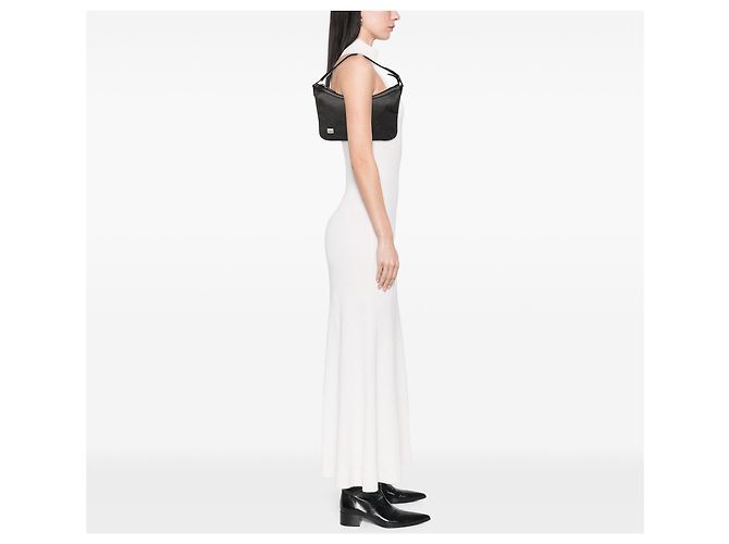 Borsa a tracolla Gucci in denim nero con banda Web - vista 7