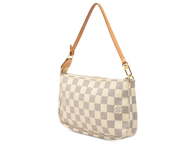 Borsa a tracolla Pochette Accessoires in Damier Azur bianco Louis Vuitton - vista 2