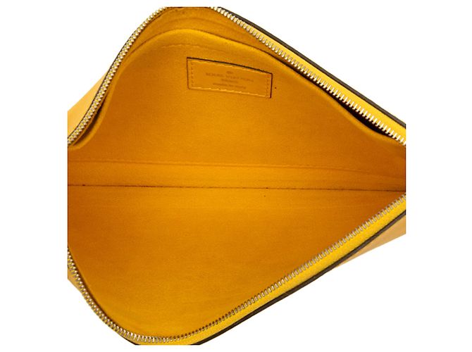 Pouch Louis Vuitton Epi Neverfull Giallo - vista 4