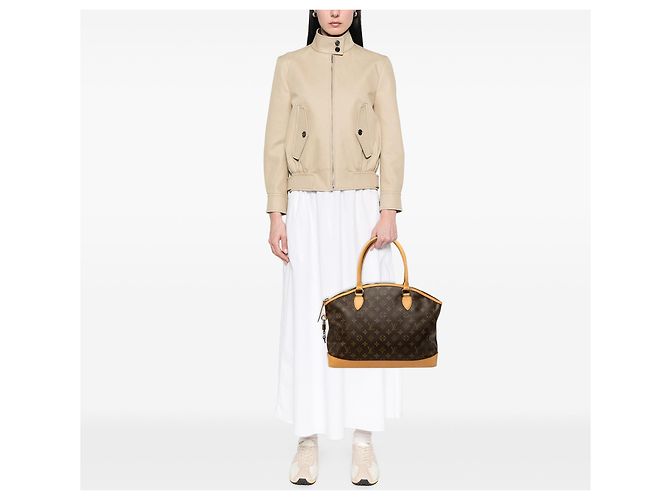 Borsa a mano orizzontale Louis Vuitton Monogram Lockit marrone - vista 6