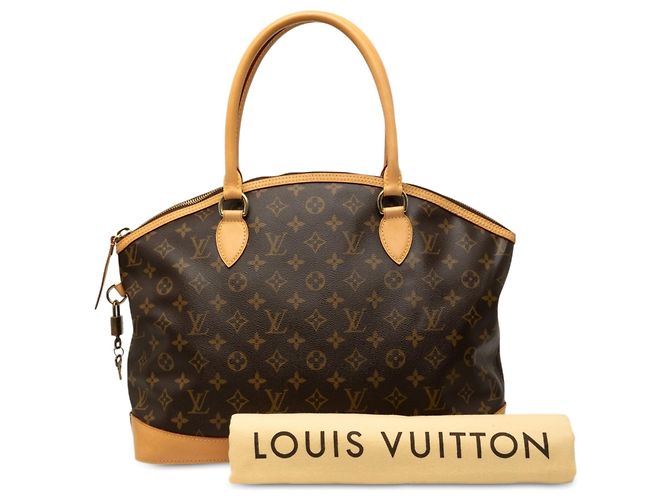 Borsa a mano orizzontale Louis Vuitton Monogram Lockit marrone - vista 7