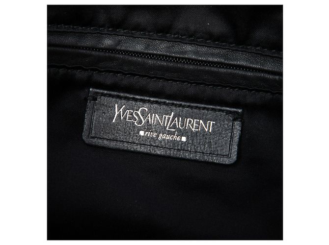 Tote Kahala in denim con monogramma nero Small Saint Laurent - vista 5