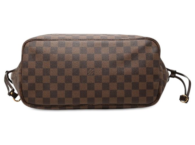 Borsa Tote Neverfull MM in Damier Ebene marrone Louis Vuitton - vista 3