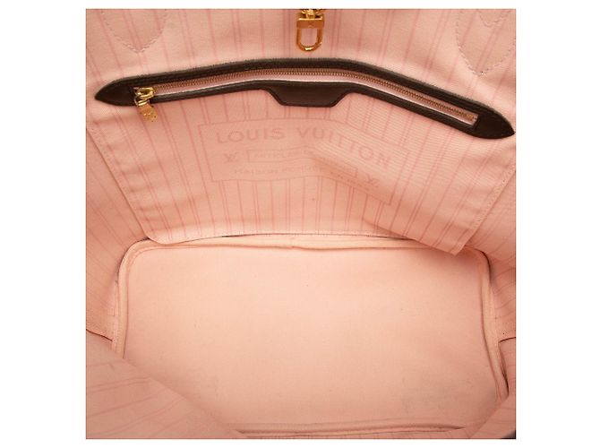 Borsa Tote Neverfull MM in Damier Ebene marrone Louis Vuitton - vista 4
