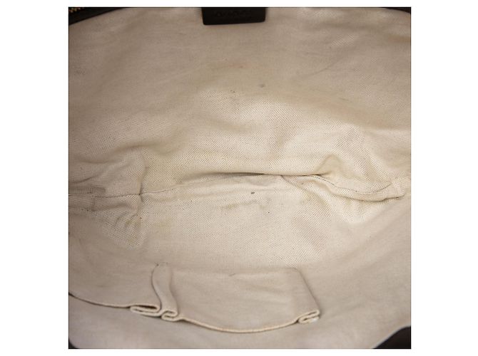 Borsa a tracolla mezza luna Gucci Medium GG Canvas Web beige - vista 4