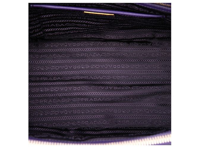 Borsa Prada Medium Saffiano Lux Galleria Double Zip Viola Porpora - vista 4