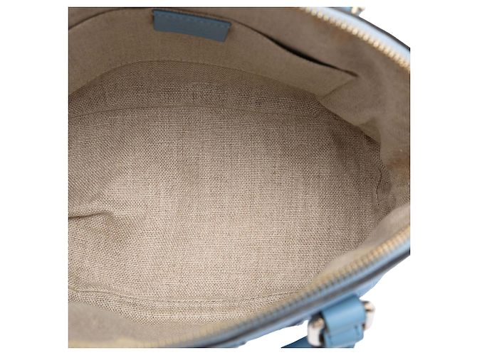 Borsa blu Gucci Mini Microguccissima Dome Satchel - vista 4