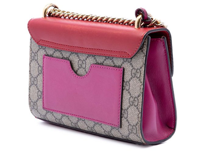 Padlock Borsa a tracolla Gucci Small GG Supreme con lucchetto beige - vista 2