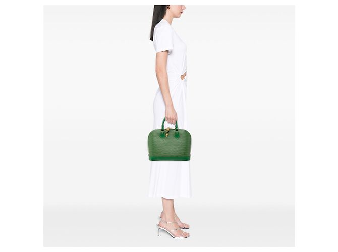 Louis Vuitton Epi Alma PM Handtasche Grün - Ansicht 7