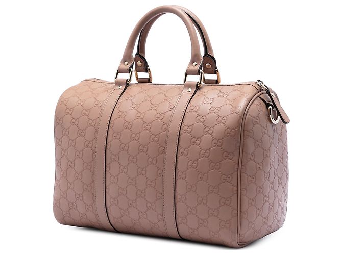 Borsa Boston Gucci Medium Guccissima Joy Marrone - vista 2