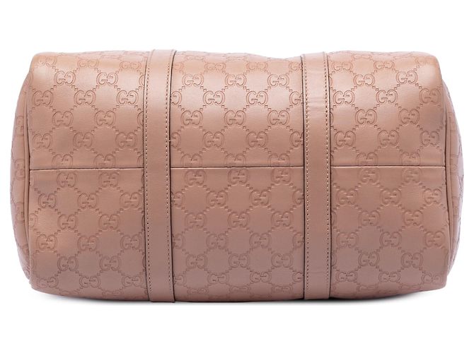 Borsa Boston Gucci Medium Guccissima Joy Marrone - vista 3