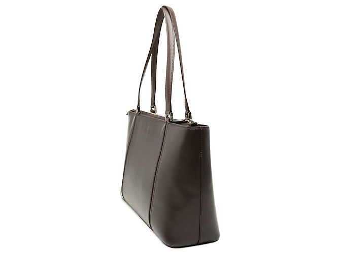 Tote in pelle marrone Burberry - vista 2