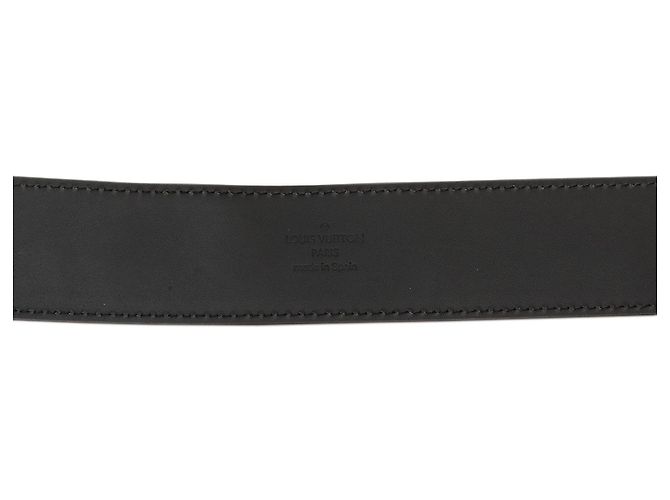 Cinturón reversible Louis Vuitton Mini Damier Suede Initiales marrón Castaño - vista 6