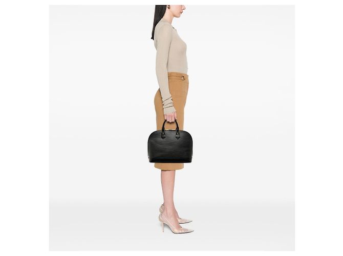 Louis Vuitton Epi Alma PM Handtasche Schwarz - Ansicht 6