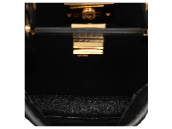 Borsa Fendi Nano Zucca Chenille Peekaboo grigia Grigio - vista 4
