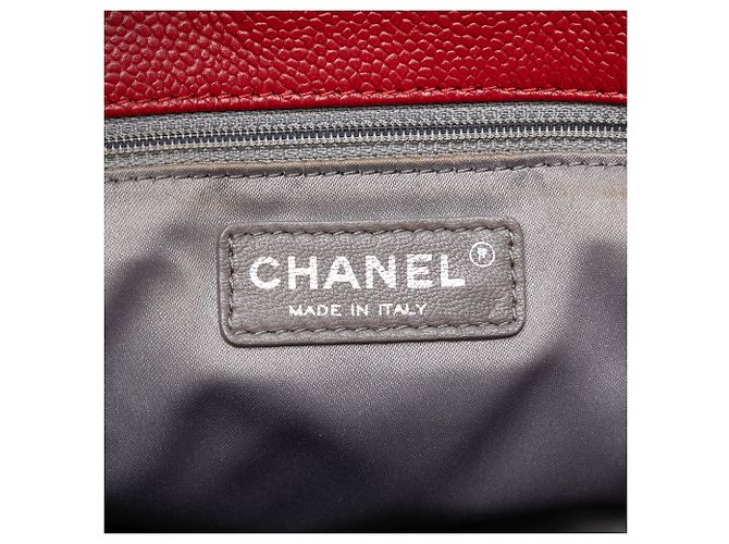 Tote Verticale Chanel Caviar Rosso - vista 6