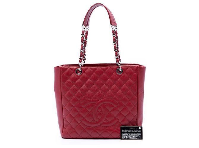 Tote Verticale Chanel Caviar Rosso - vista 8