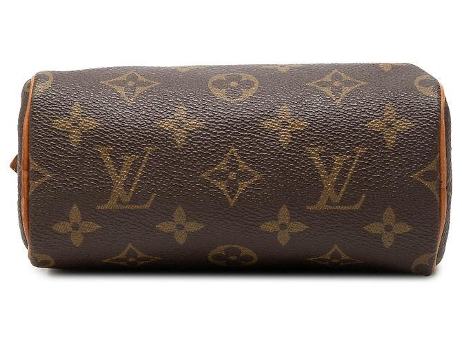 Sac à main Louis Vuitton Monogram Mini Speedy HL marron - vue 3