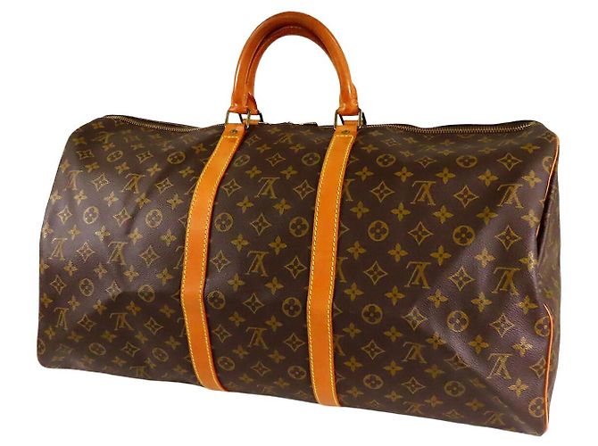 Borsa da viaggio Louis Vuitton Monogram Keepall 55 marrone - vista 2